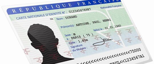 Fac-similé de carte nationale d'identité